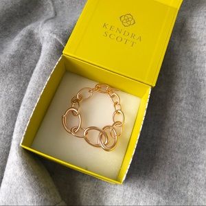 NWB Kendra Scott Rose Gold Walker Link Bracelet